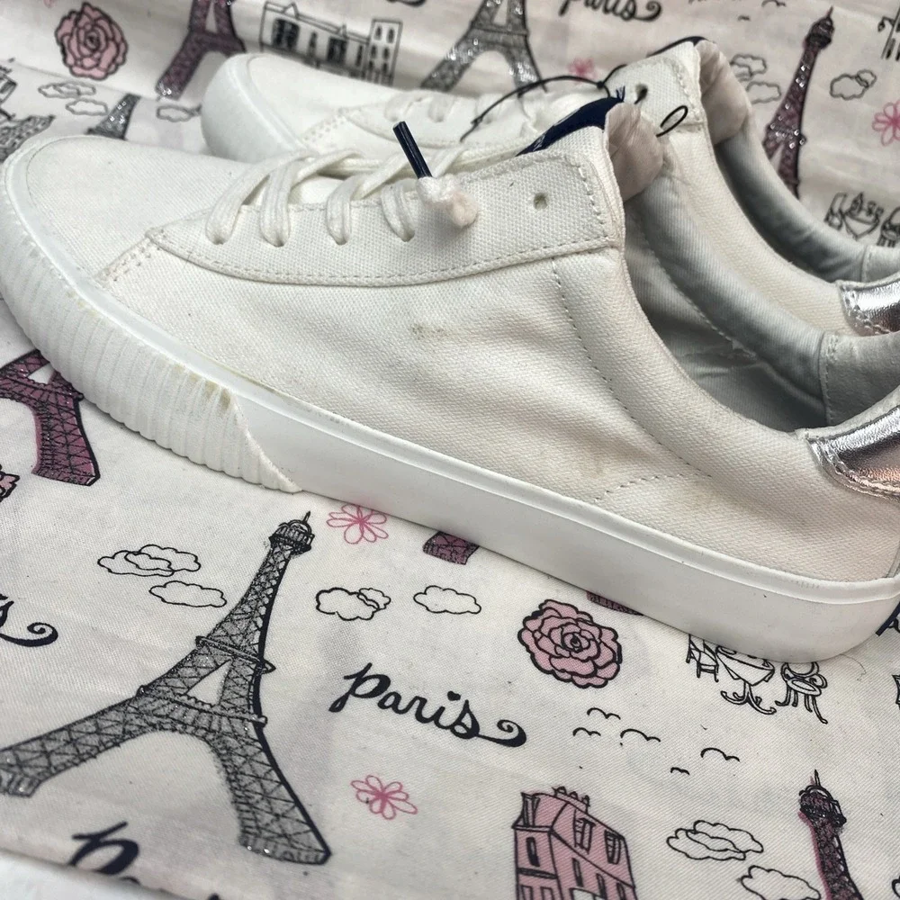 Sperry Seabed Casual Slip-On Shoes, White Canvas, Women's 8.5 NEW Without Box.